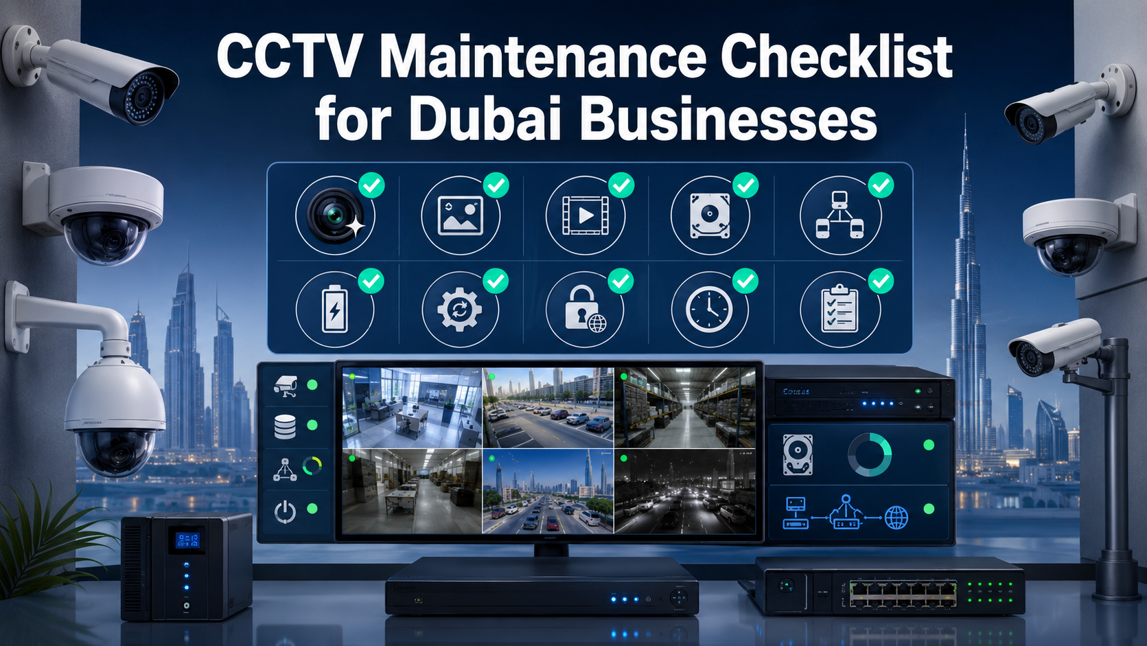 CCTV Maintenance Checklist for Dubai Businesses: What to Check and How Often