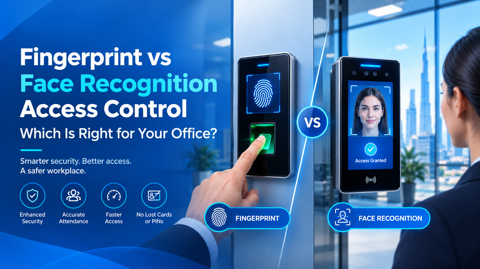 Fingerprint vs Face Recognition Access Control: Which Is Right for Your Office?