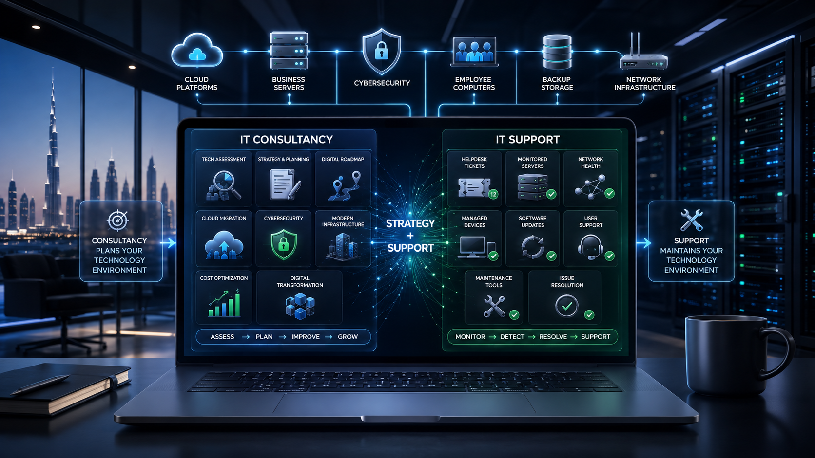 IT Consultancy vs IT Support: What Does Your Dubai Business Need?